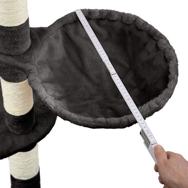 tectake Kradsetræ Nelly -  sort/hvid White