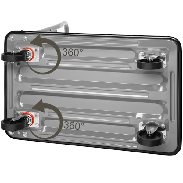 tectake Ladvogn med bremser -  sort Black
