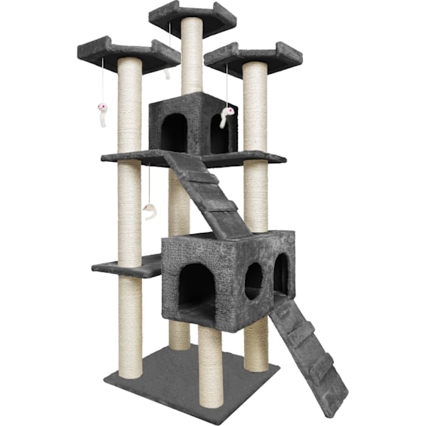 tectake Kradsetræ Karl -  anthrazit Graphite grey