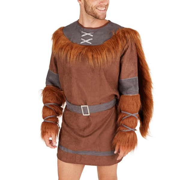 tectake Viking kostume mand Brown XL