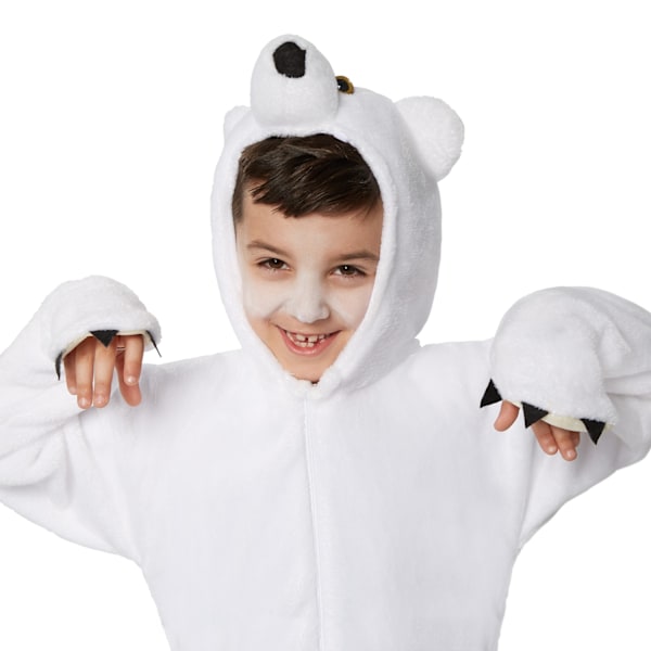 tectake Børnekostume Isbjørn White 116 (5-6y)