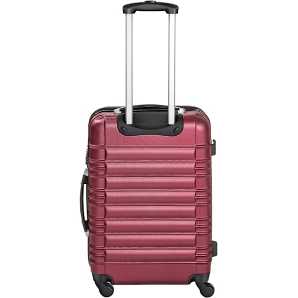 tectake Kufferter, sæt med 4 dele -  vinrød Wine red one size