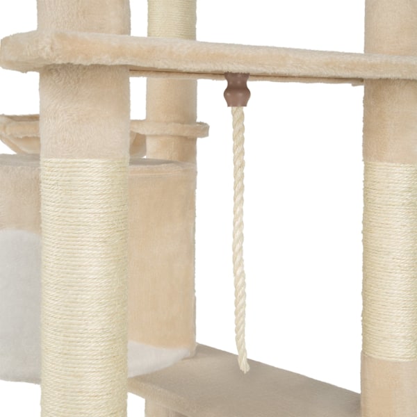 tectake Kradsetræ Fippi -  beige/hvid White