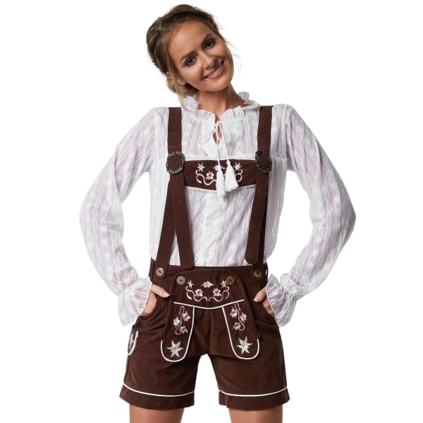 tectake Lederhosen München Brown XXL