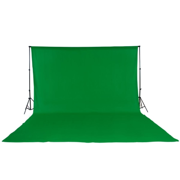 tectake Fotostudie baggrundssystem 3x6m med taske -  grøn Green
