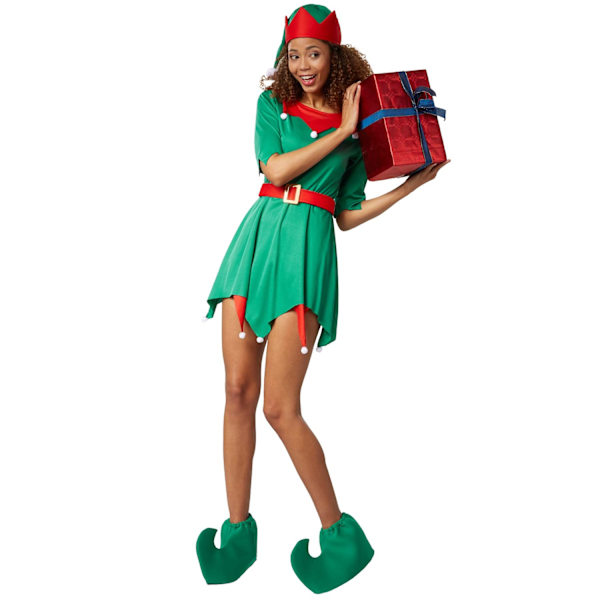 tectake Festlig Nissepige Green L