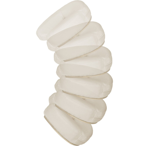 tectake Massagebriks med 3 zoner, polstring + taske -  beige Beige