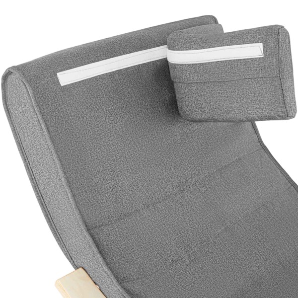 tectake Gyngestol Onda -  lysegrå Light grey