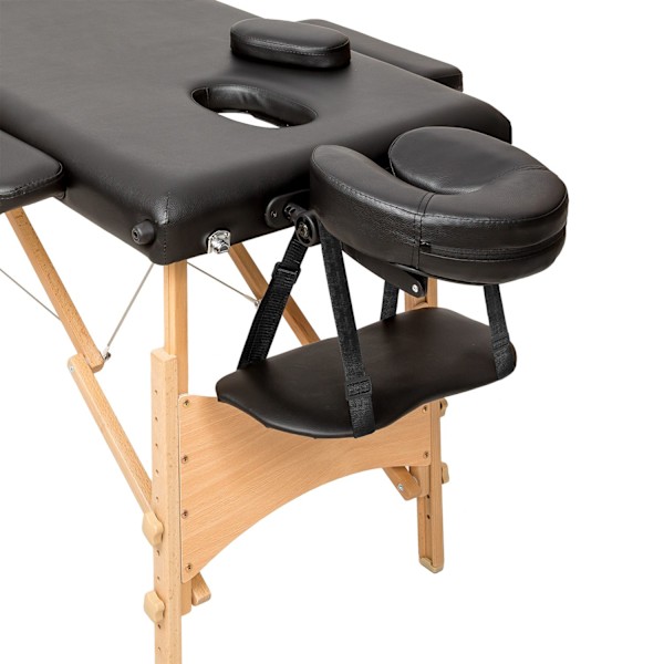 tectake Massagebriks med 2 zoner, 5cm polstring  + taske -  sort Black
