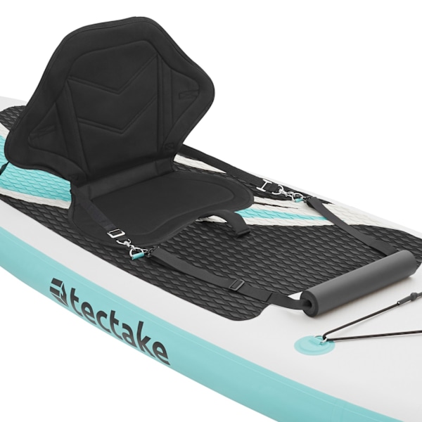 tectake Paddleboard Zenon, 2 i 1 oppustelig -  hvid/turkis Turquoise