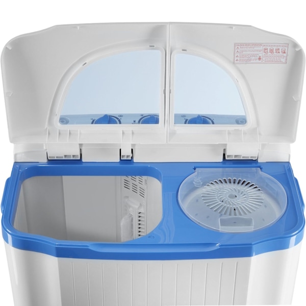 tectake Mini vaskemaskine med 4,5 kg. vask og 3,5 kg. centrifugering White