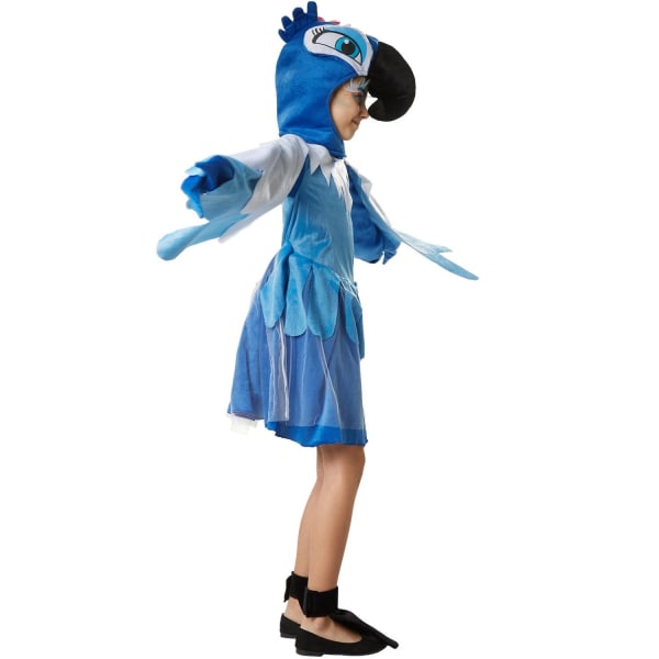 tectake Pragtfuld papegøje kostume Blue 128 (7-8y)