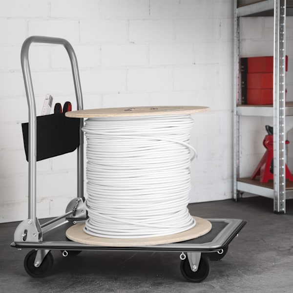 tectake Ladvogn med bremser -  sort Black