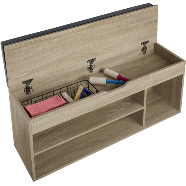 tectake Skoreol Natalya 104x30x49cm -  Lys træ, egetræ Sonoma Oak