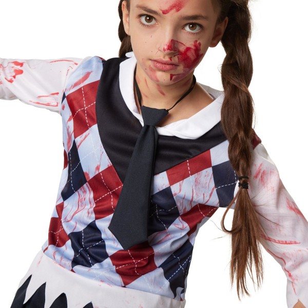 tectake Halloween skolepige børnekostume MultiColor 152 (11-12y)