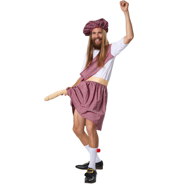 tectake Fræk Highlander kostume White S