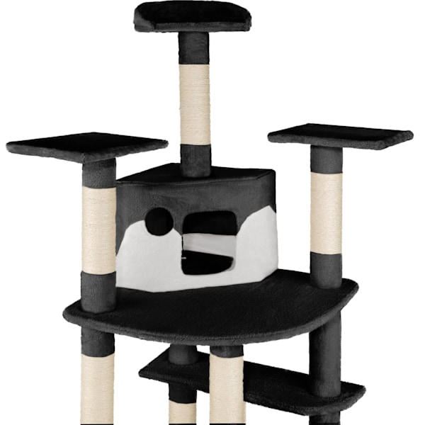 tectake Kradsetræ Nelly -  sort/hvid White