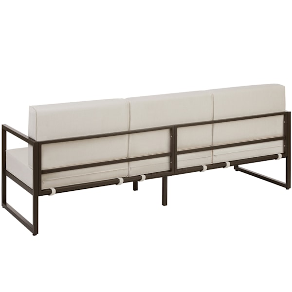 tectake Loungesofa Comosa, 3-personers, XXL-polstring Beige