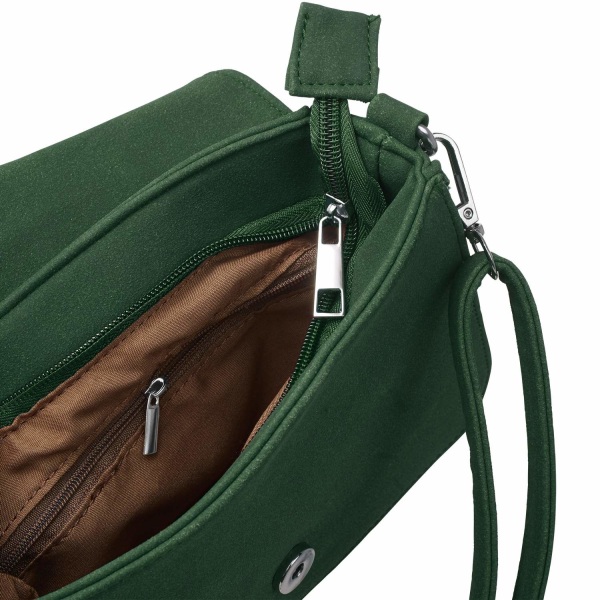 tectake Håndtaske med hjorte-dekoration -  grøn Green one size