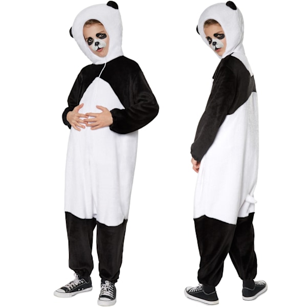 tectake Børnekostume Panda White 128 (7-8y)