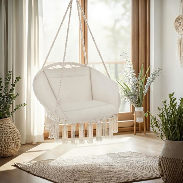 tectake Hængestol Grazia -  beige Beige