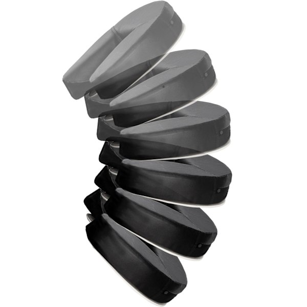 tectake Massagebriks med 3 zoner, polstring + taske -  sort Black