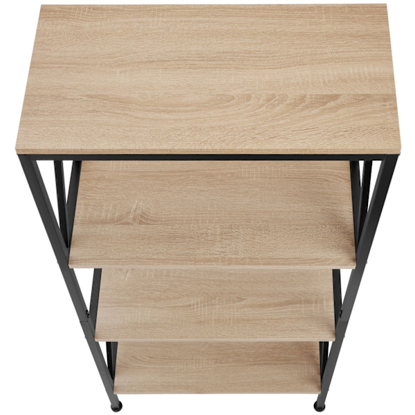 tectake Reol Barry 61,5x31,5x133,5cm -  Industrielt lyst træ, egetræ Sonoma Light brown