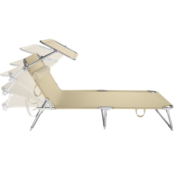 tectake 2 Solsenge Chloé -  beige Beige