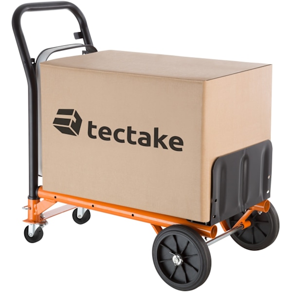 tectake Kombineret sækkevogn med lad Orange