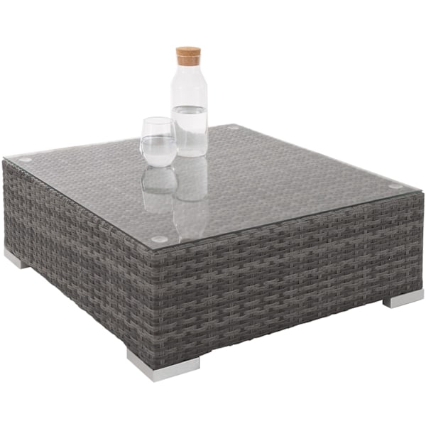 tectake Polyrattan loungesæt Las Vegas -  grå Grey