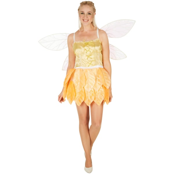 tectake Guld blomsterfe kostume Yellow M