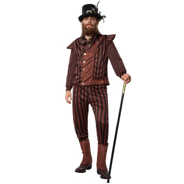 tectake Steampunk Gentleman kostume Brown XL
