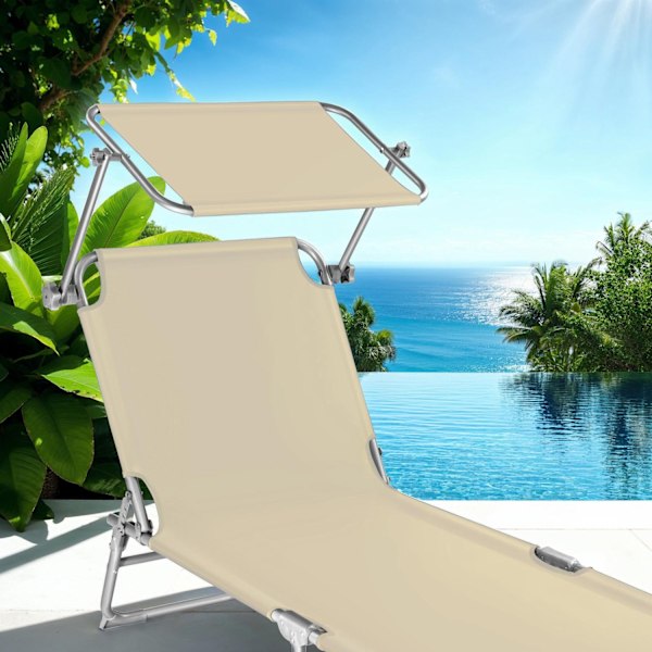 tectake 2 Solsenge Chloé -  beige Beige