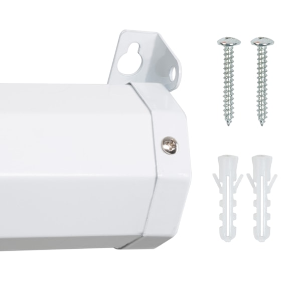 tectake Projektorlærred HDTV - 152 x 152 cm 152 x 152 cm White