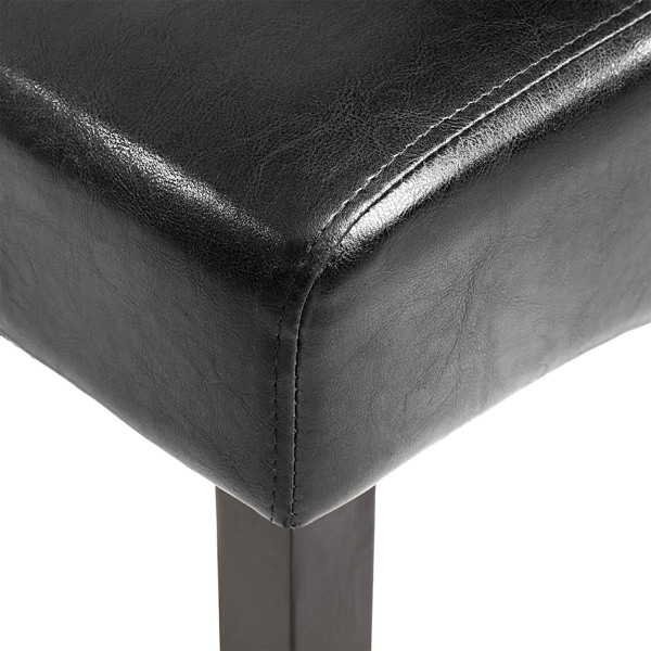 tectake Spisebordsstol, sæt med 8 -  sort Black