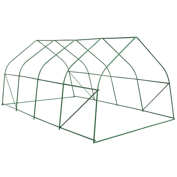 tectake Drivhus med gitterfolie 600x300x205cm Green