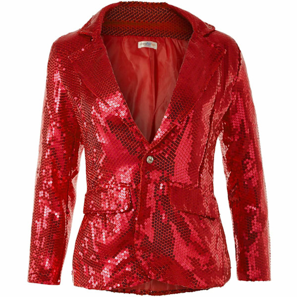 tectake Paillet jakke kvinde rød Red M
