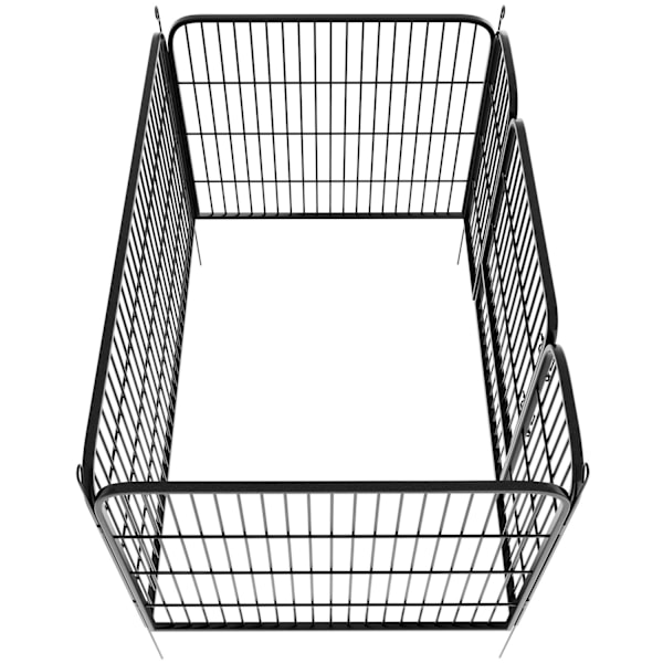 tectake Hvalpegård, rektangulær Grey
