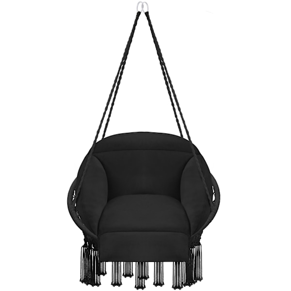 tectake Hængestol Samira -  sort Black
