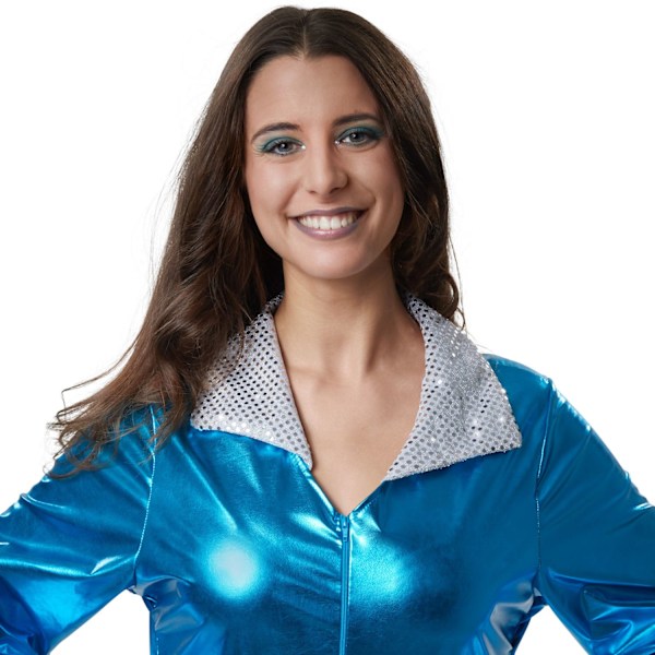 tectake Disco Starlet kostume Blue L