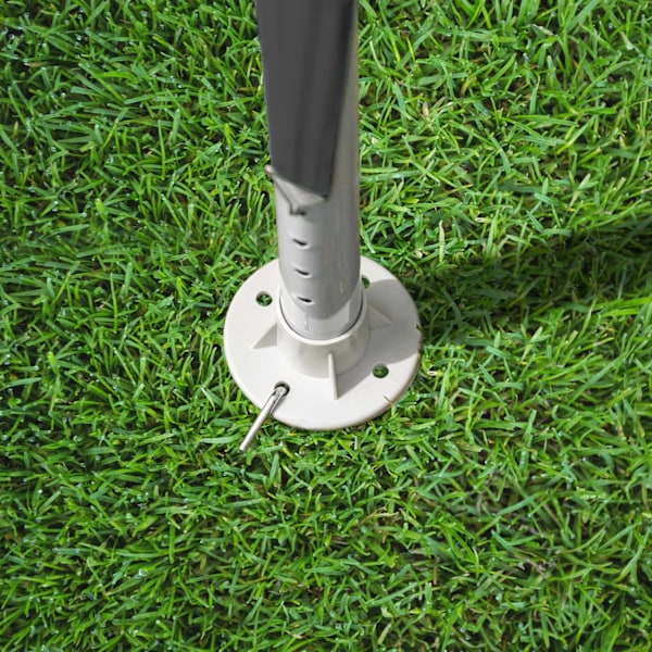 tectake Havepavillon Vivara 6x3m med 5 sidepaneler -  grå Grey