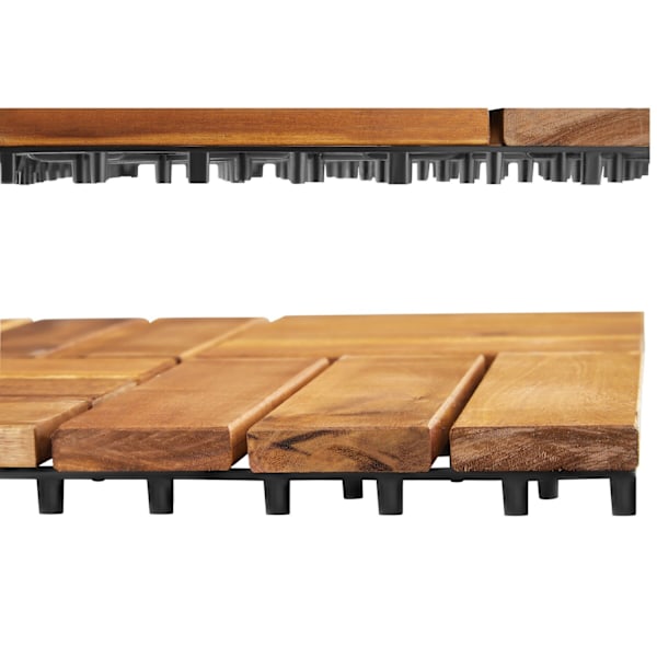 Terrassefliser Tabula lameller, 12 stk. - 40 Brown