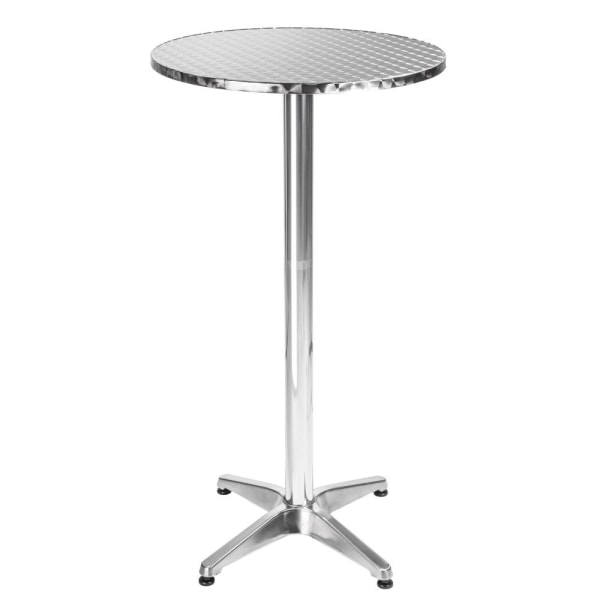 tectake Cafebord i aluminium Ø60cm - 5,8 cm 5,8 cm Grey