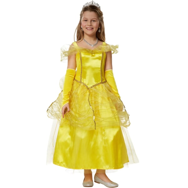 tectake Prinsesse Belle børnekostume Yellow 152 (11-12y)