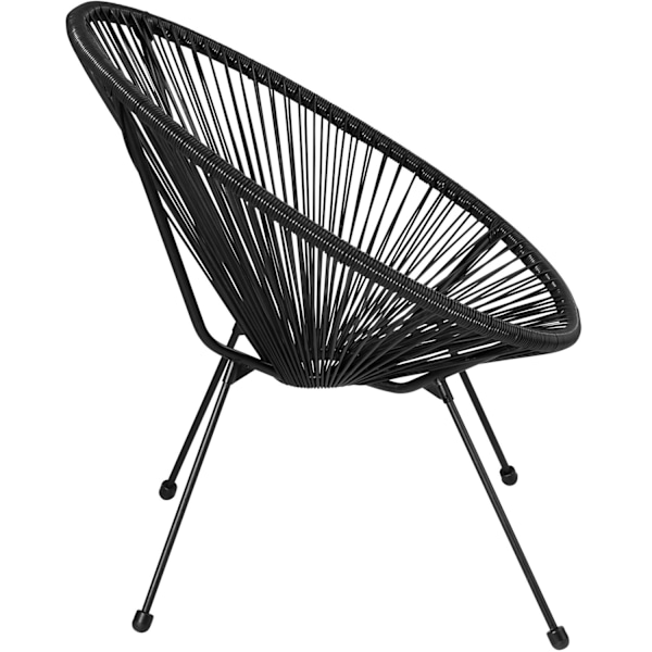 tectake 2 Havestole Santana -  sort Black