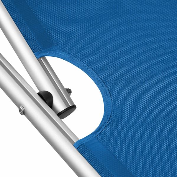 tectake Solseng Aurelie af aluminium, 6-trins -  blå Blue