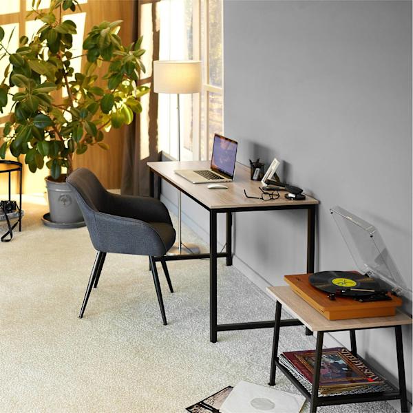 tectake Jenkins skrivebord -  Industrielt lyst træ, egetræ Sonoma Light brown