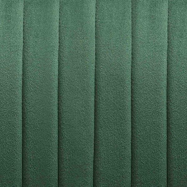 tectake Stol Marilyn, velour, quiltet -  mørkegrøn/guld Dark green