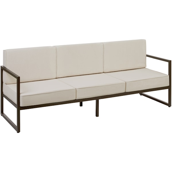 tectake Loungesæt Comosa til 5 personer, XXL-polstring Beige