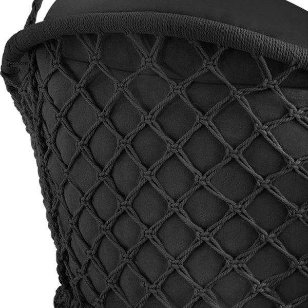 tectake Hængestol Samira -  sort Black